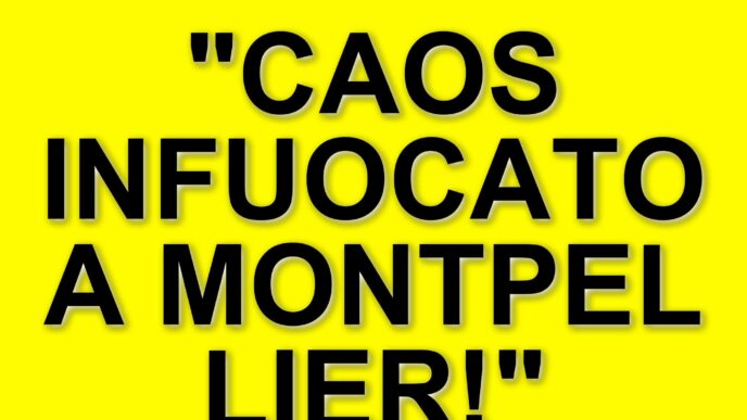 Incendio sugli spalti a Montpellier: partita sospesa tra caos e tensione