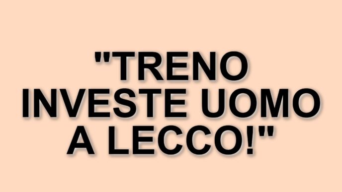 Incidente ferroviario a Lecco: uomo investito da un treno, circolazione modificata