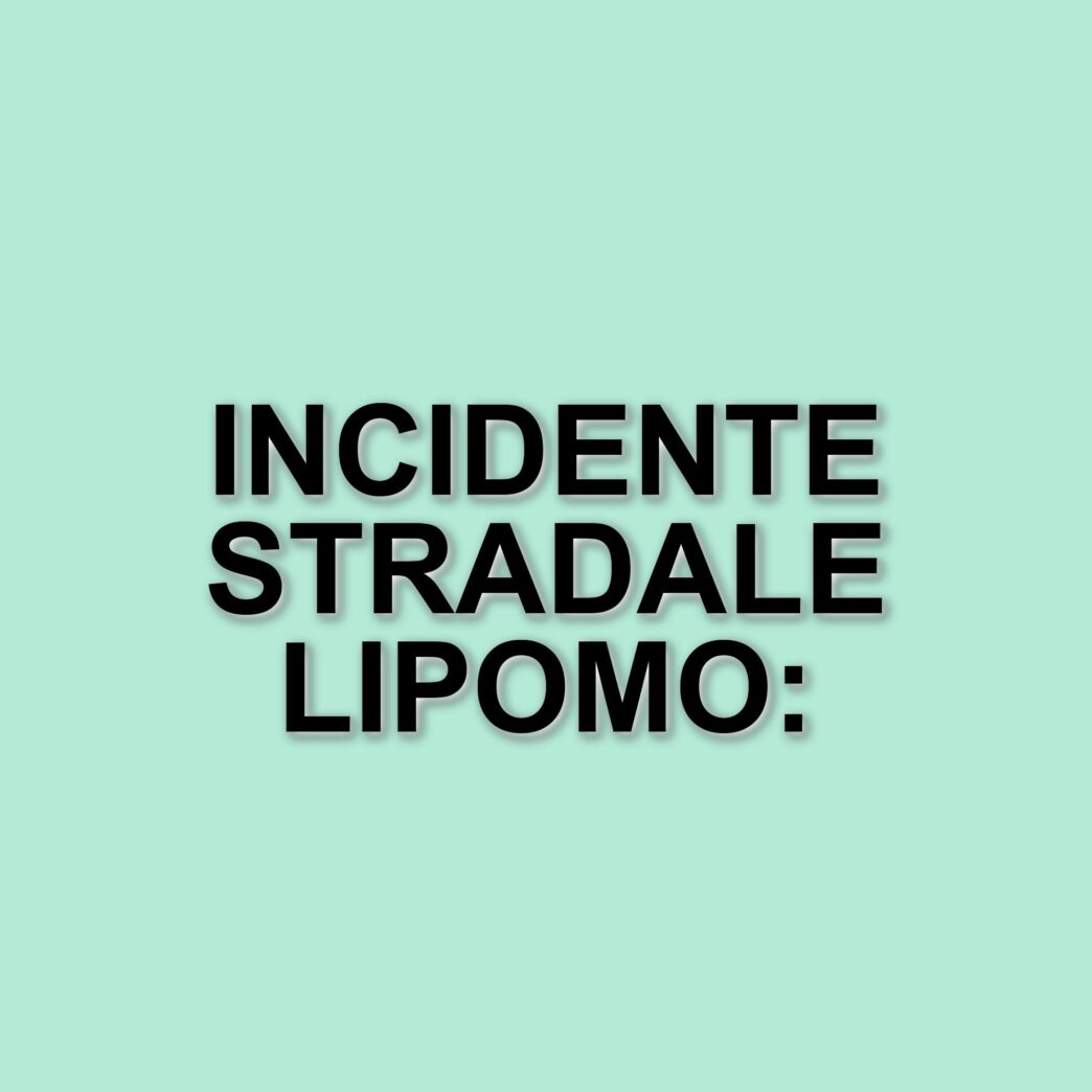 Incidente stradale a Lipomo: grave un giovane di 18 anni dopo scontro tra auto e scooter