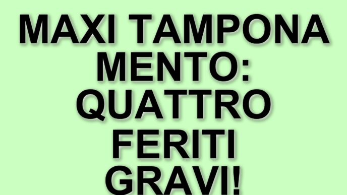 Incidente stradale sulla A1: maxi tamponamento a San Giuliano Milanese provoca quattro feriti