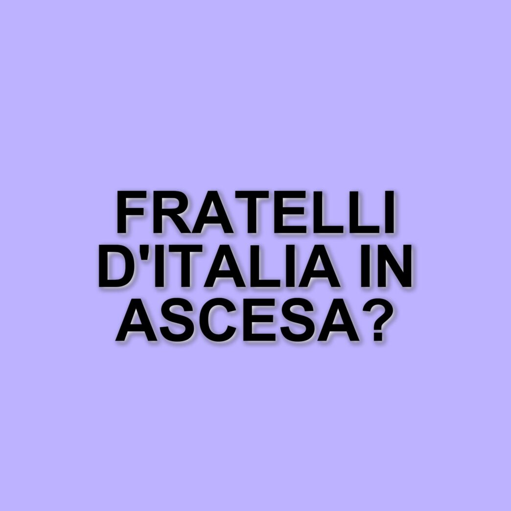 Intenzioni di voto in Italia: Fratelli d'Italia in crescita, Movimento 5 Stelle in calo