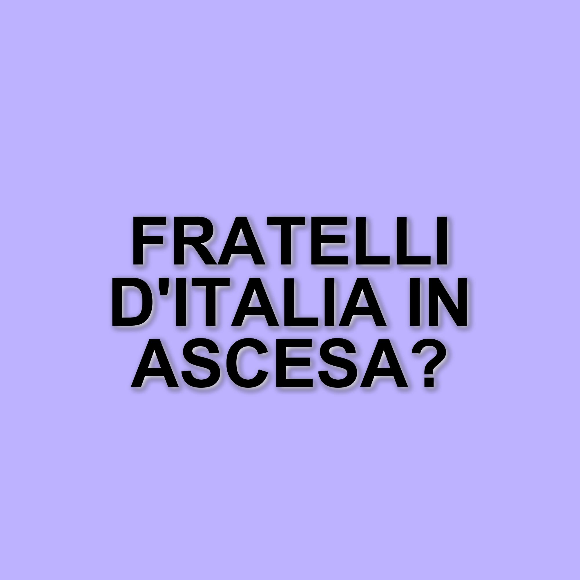 Intenzioni di voto in Italia: Fratelli d'Italia in crescita, Movimento 5 Stelle in calo