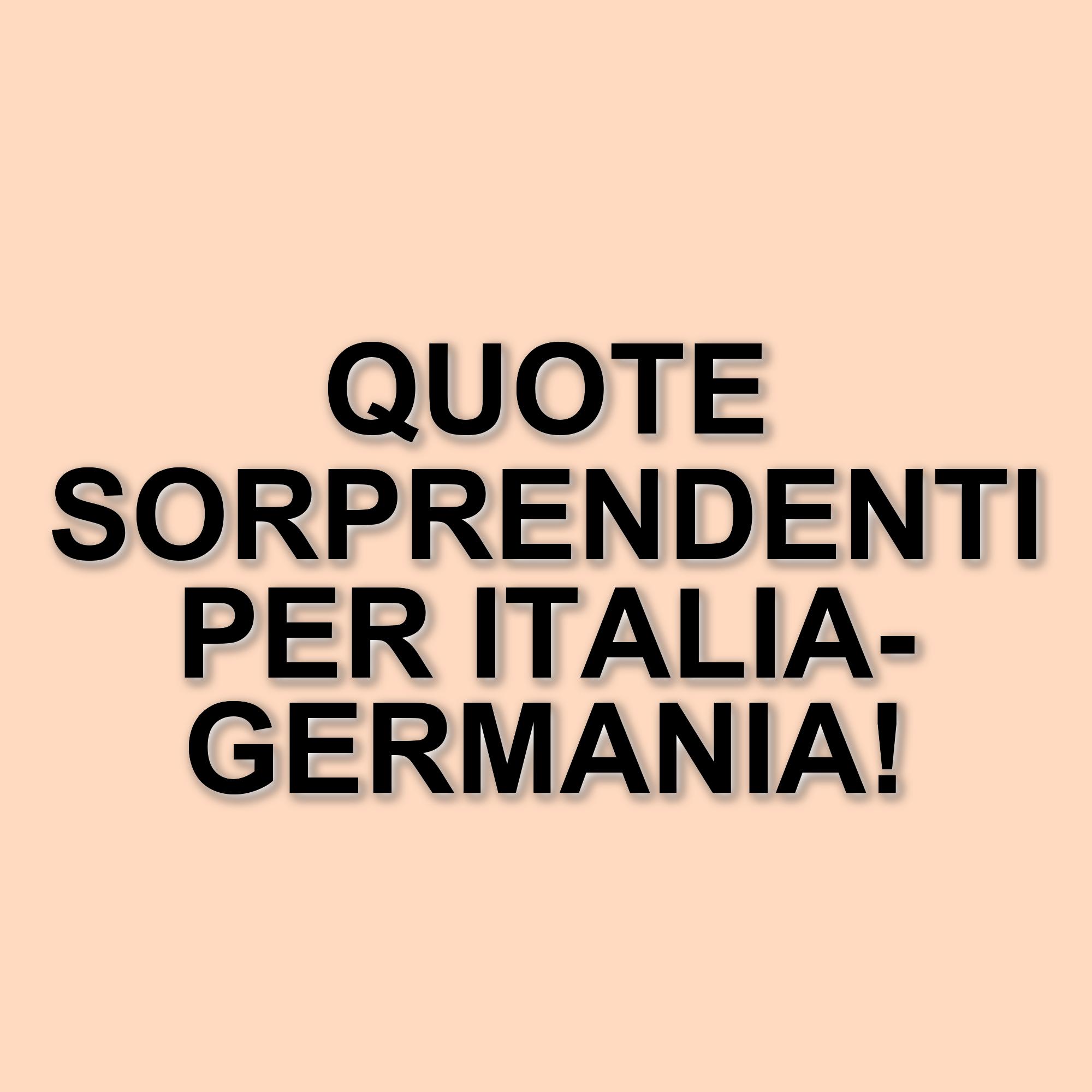 Italia-Germania: le quote antepost alla vigilia dei quarti di finale di Nations League