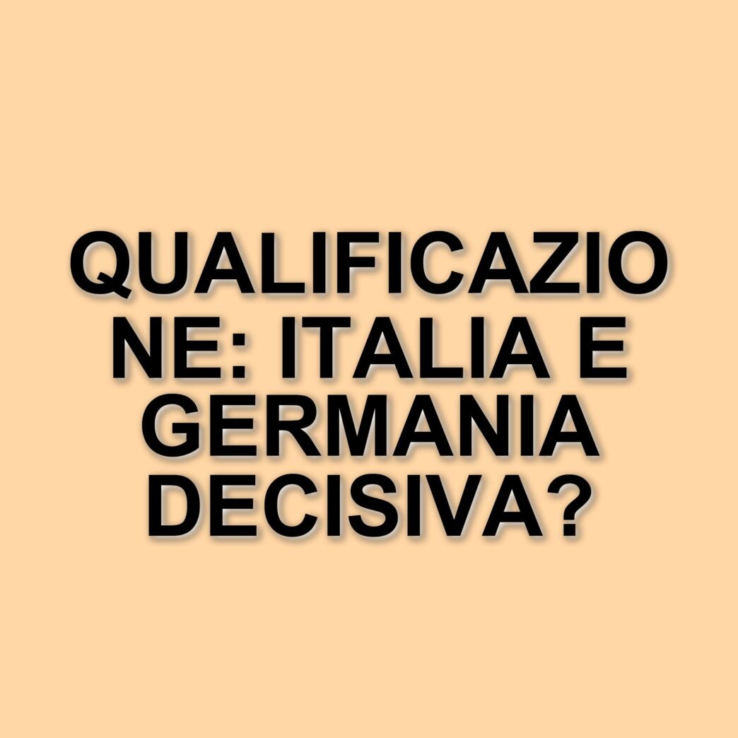 Italia e Germania: tutto ciò che serve per la qualificazione alla Nations League
