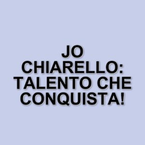 Jo Chiarello: la cantante che ha conquistato il pubblico con il suo talento e il legame con Califano