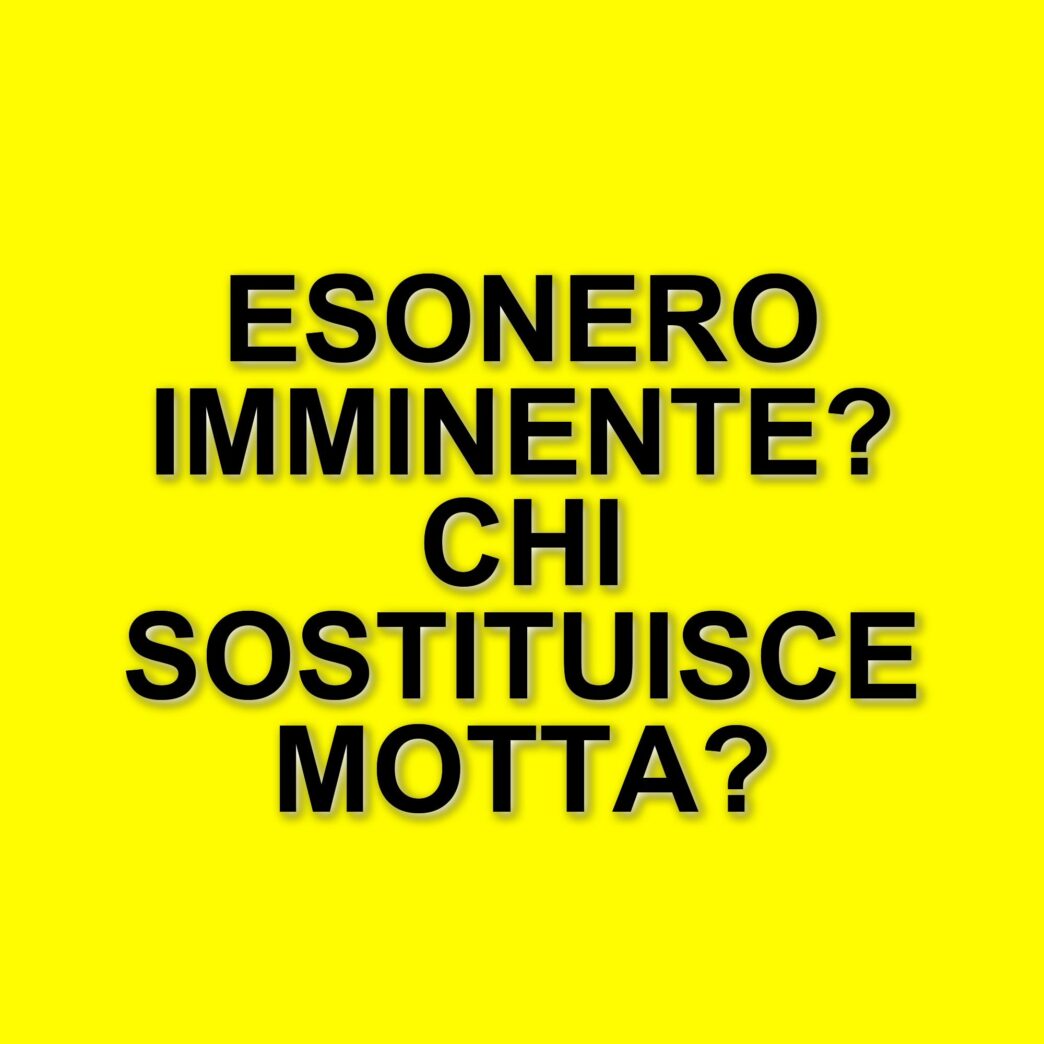 Juventus: imminente esonero di Thiago Motta e possibili sostituti