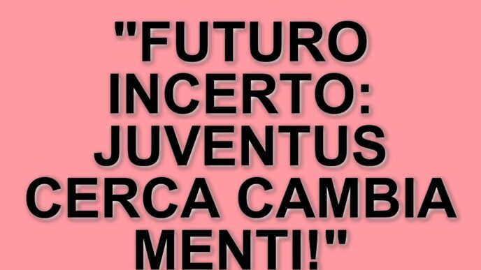 Juventus in crisi: la dirigenza valuta il futuro di Thiago Motta e possibili sostituti