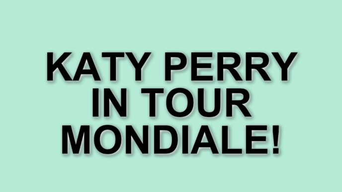 Katy Perry pronta per il The Lifetimes Tour: otto mesi di concerti in tutto il mondo