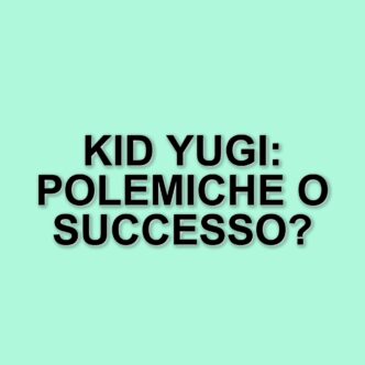 Kid Yugi: il giovane rapper che sta rivoluzionando il panorama musicale italiano
