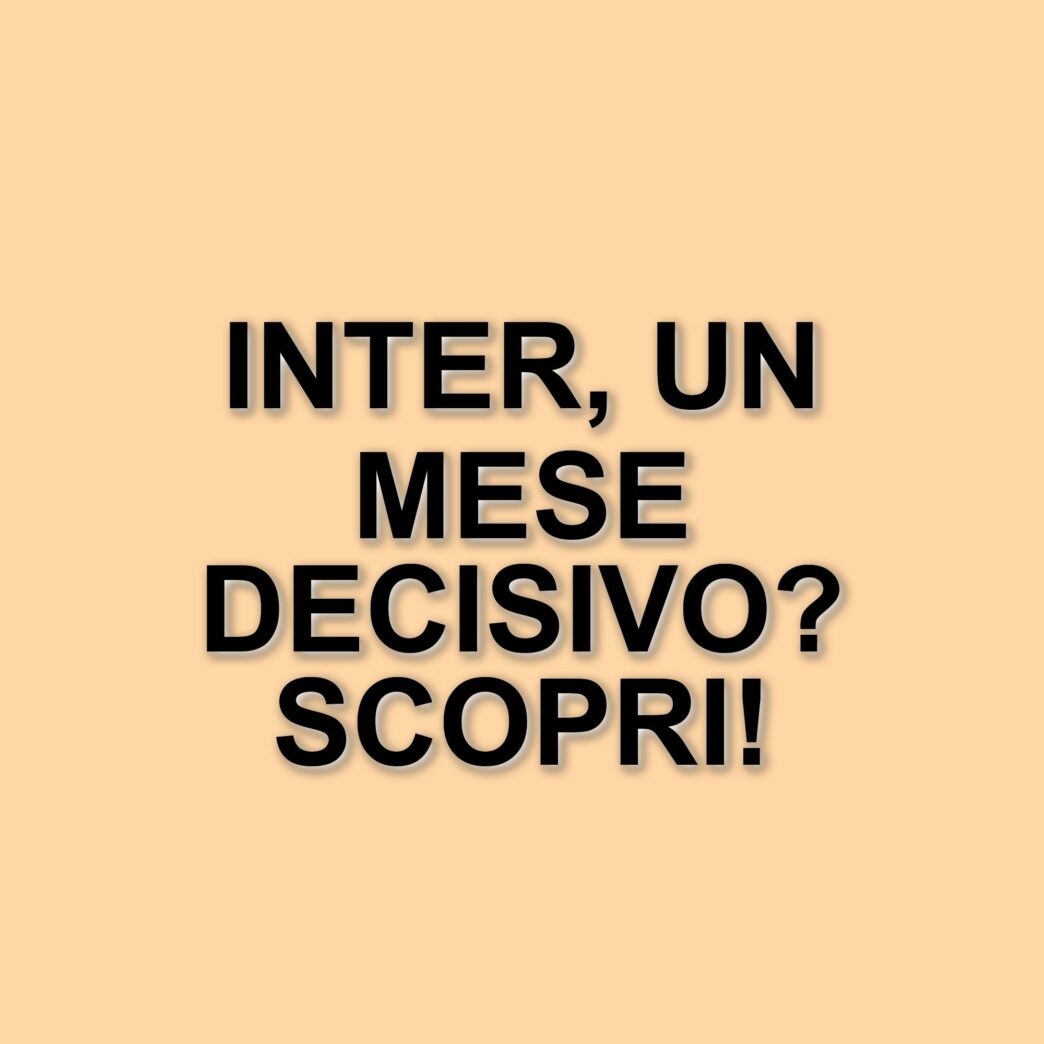 L'inter si prepara a un mese cruciale: otto partite in 24 giorni tra campionato e coppe