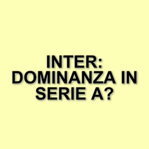 L'Inter domina le statistiche: in testa in Serie A e Champions League