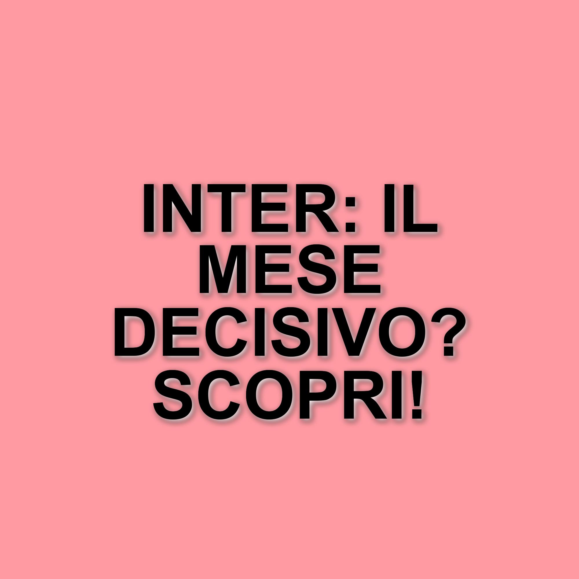 L'Inter si prepara a un mese cruciale: 9 partite in 30 giorni per la squadra di Inzaghi