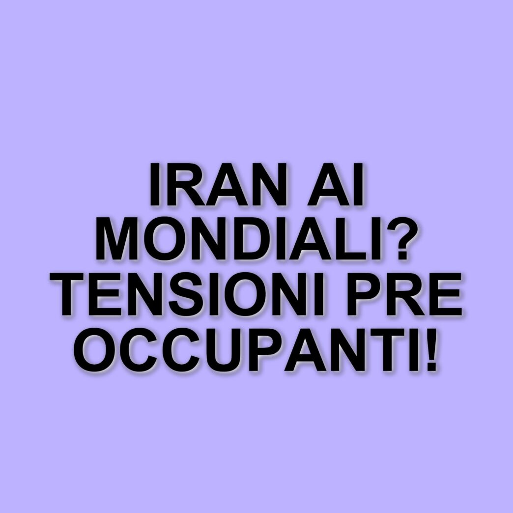 L'iran si qualifica per i mondiali di calcio 2026, ma rischia l'esclusione per motivi politici