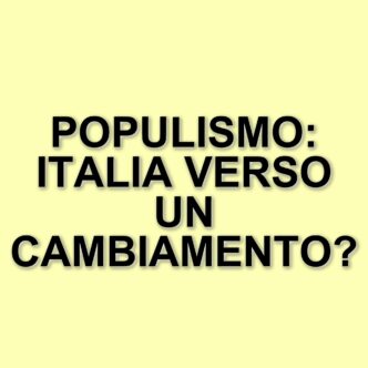 L'Italia come laboratorio politico: riflessioni sul populismo e il futuro