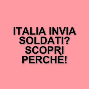 L'Italia e l'ipotesi di invio di soldati in Ucraina: le condizioni del governo Meloni