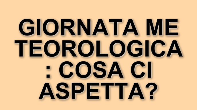 Giornata Meteorologica Mondiale 2025: Eventi A Messina Per Sensibilizzare Sui Cambiamenti Climatici