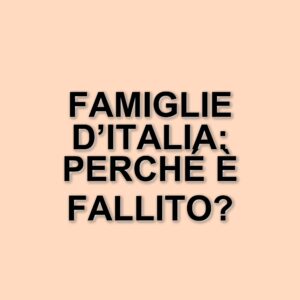 La7 e il flop di Famiglie d’Italia: un tentativo di intrattenimento fallito