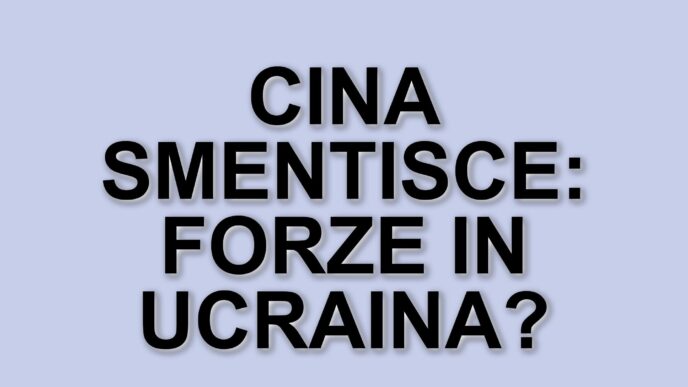 La Cina smentisce colloqui con l'Europa per inviare peacekeeper in Ucraina