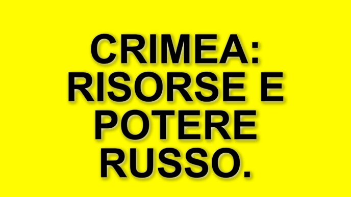 La Crimea: un territorio strategico per la Russia e le sue risorse naturali
