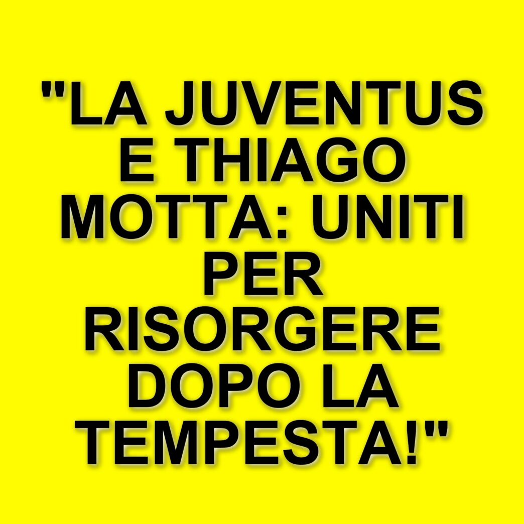 La Juventus conferma Thiago Motta dopo la sconfitta a Firenze: "Usciremo insieme da questo momento difficile"