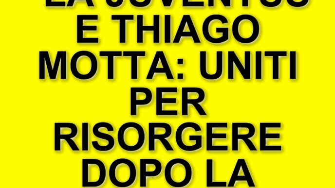La Juventus conferma Thiago Motta dopo la sconfitta a Firenze: "Usciremo insieme da questo momento difficile"
