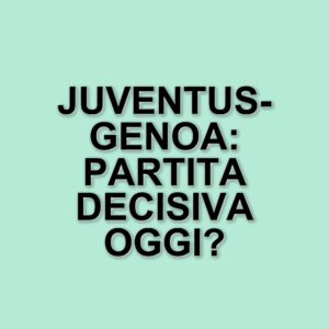 La Juventus riparte con Tudor: sfida al Genoa per il quarto posto e la Champions