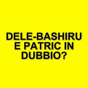 Lazio: Dele-Bashiru in dubbio per il match contro il Torino, stagione finita per Patric