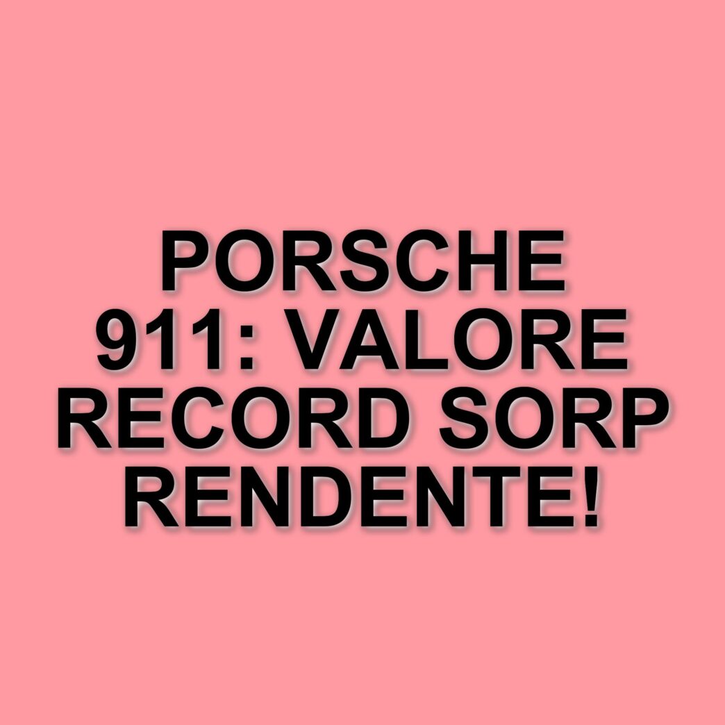 La Porsche 911 Ruf Ctr Yellowbird raggiunge un valore record all'asta di Amelia Island