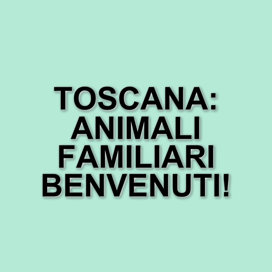 La Toscana apre le porte agli animali familiari nelle strutture sanitarie