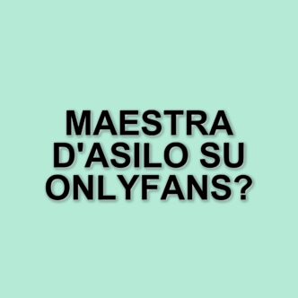 La maestra d'asilo e il dibattito su OnlyFans: riflessioni su etica e libertà personale