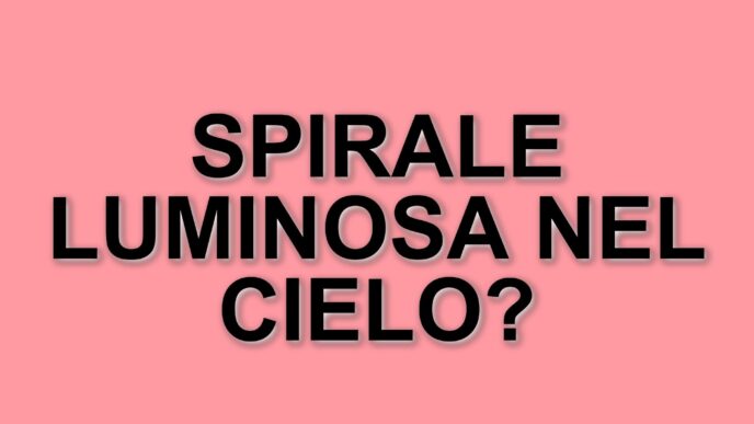 Spirale luminosa nei cieli italiani: il mistero svelato è un lancio di SpaceX