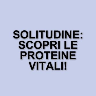 La solitudine e la salute: scoperte sulle proteine nel sangue