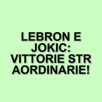LeBron James guida i Lakers alla vittoria con un canestro decisivo, mentre Jokic torna in grande stile