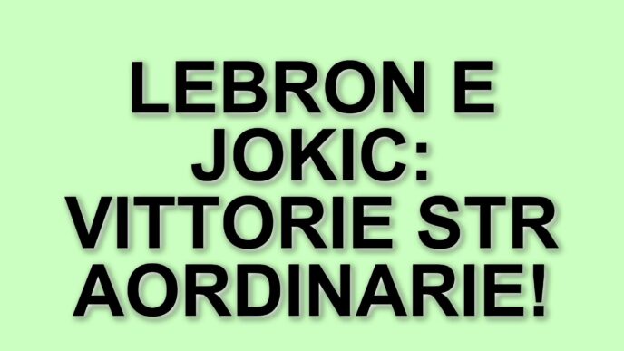 LeBron James guida i Lakers alla vittoria con un canestro decisivo, mentre Jokic torna in grande stile
