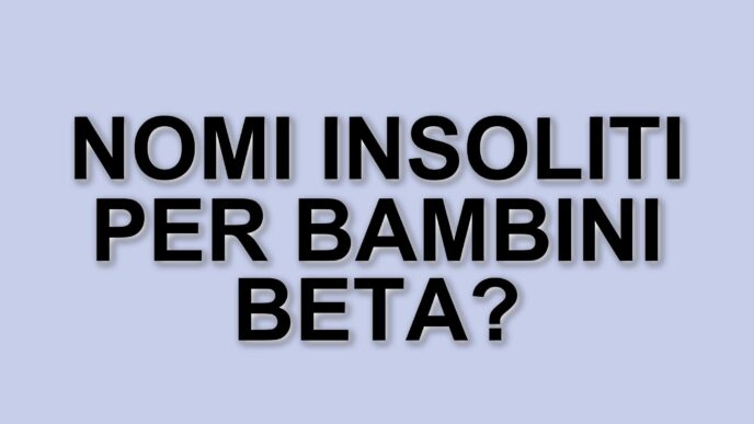 Le nuove tendenze nella scelta dei nomi per i bambini della generazione beta
