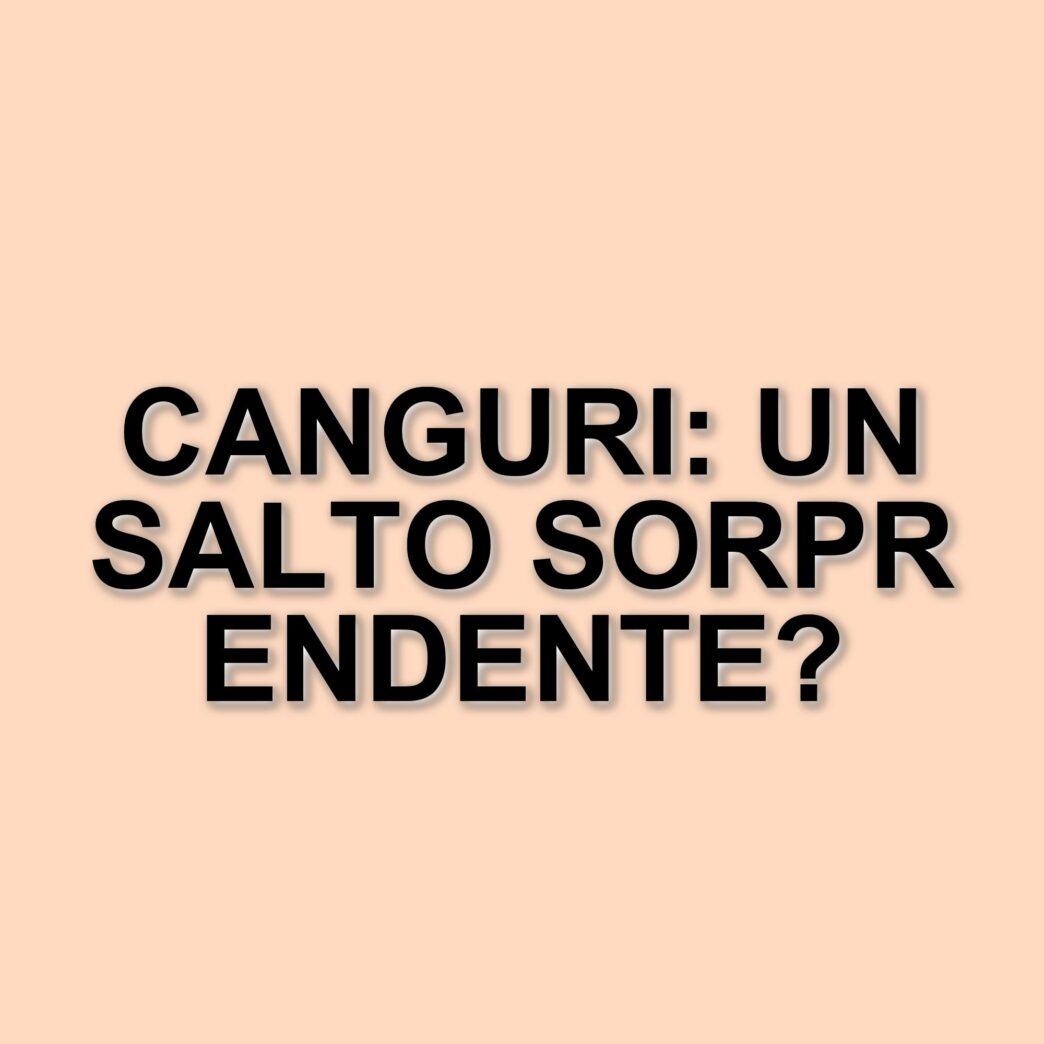 L'evoluzione del salto nei canguri: il ruolo del ratto canguro muschiato