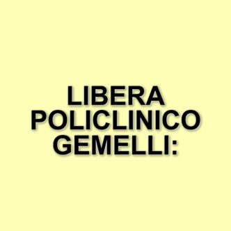 Libera al Policlinico Gemelli: un messaggio di speranza per Papa Francesco