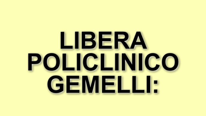 Libera al Policlinico Gemelli: un messaggio di speranza per Papa Francesco
