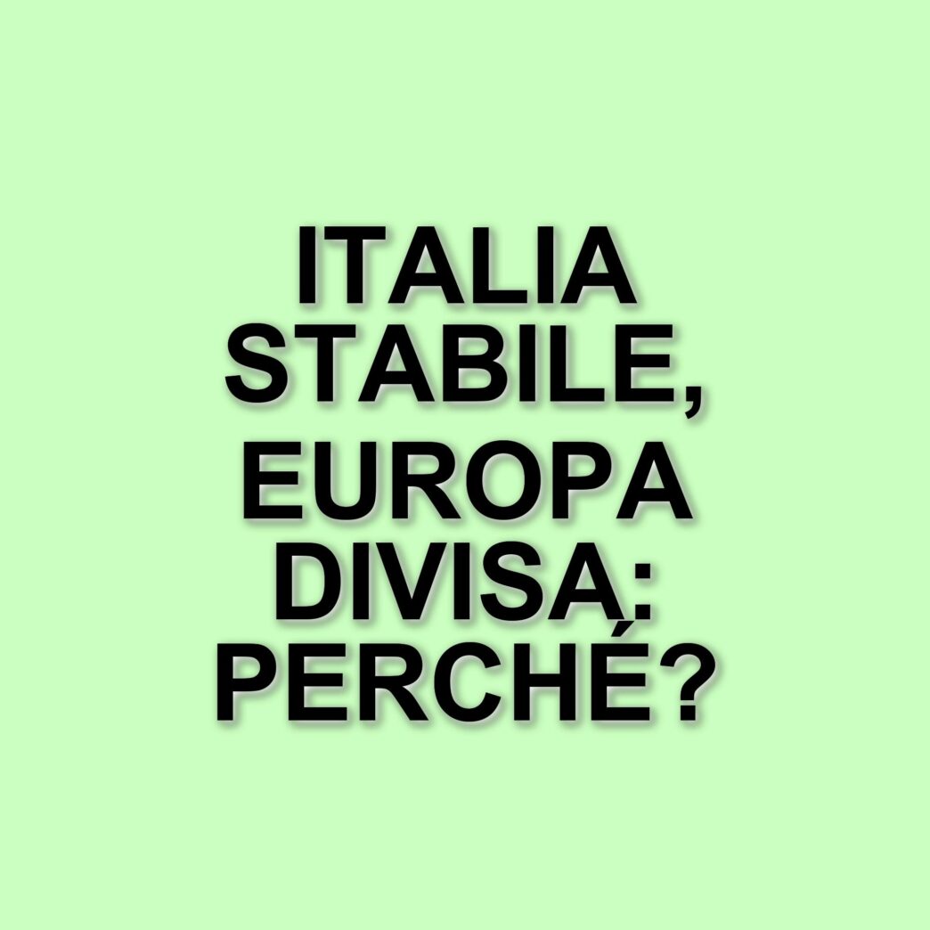 L'italia si stabilizza nei sondaggi politici mentre l'europa mostra divisioni