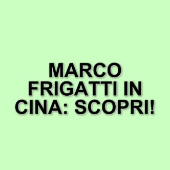 Lo Show dei Record torna in Cina: Marco Frigatti seguirà le prove in esterna