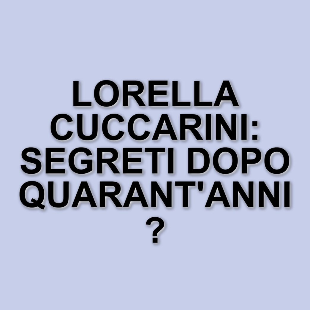 Lorella Cuccarini: Un viaggio tra successi, sfide e riconoscimenti nella sua carriera