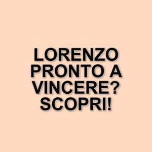 Grande Fratello: Lorenzo Spolverato si dichiara pronto a vincere la finale del reality