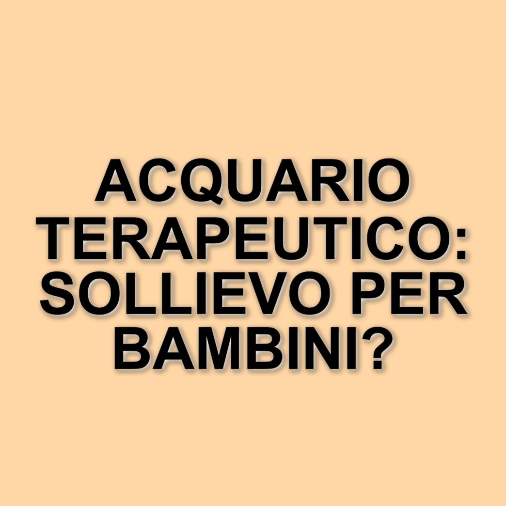 Un acquario terapeutico per i piccoli pazienti di Ismett: un gesto di solidarietà e cura
