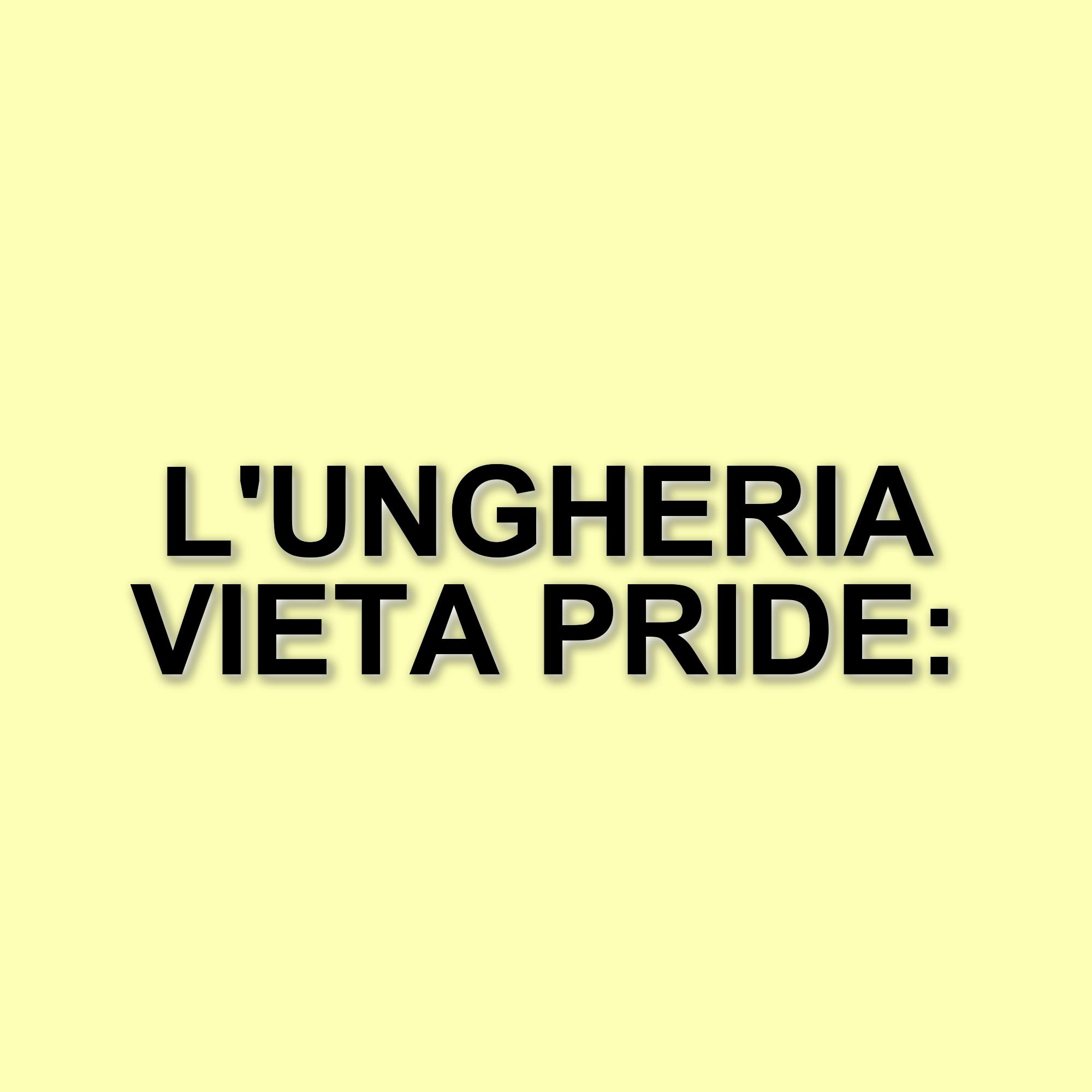 L'ungheria vieta il Pride: una legge controversa che preoccupa l'europa