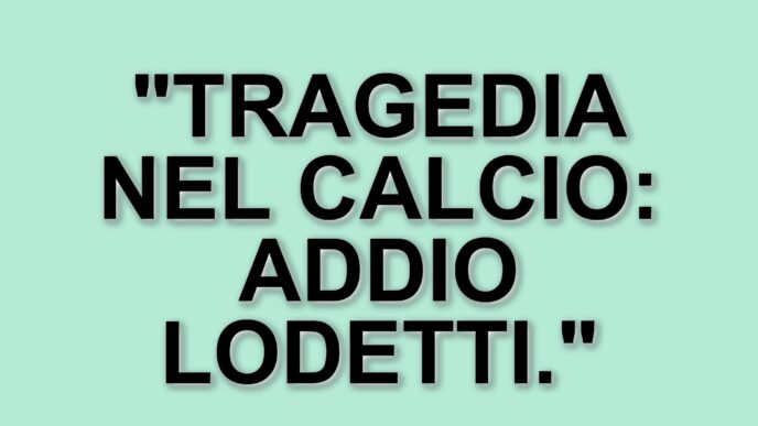 Lutto nel calcio lombardo: scompare Luca Lodetti, ex calciatore del Milan a soli 35 anni