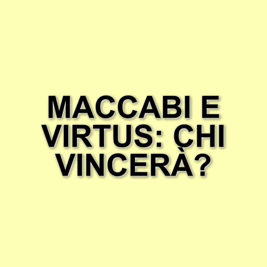Maccabi Tel Aviv e Virtus Bologna: una sfida senza obiettivi in Eurolega