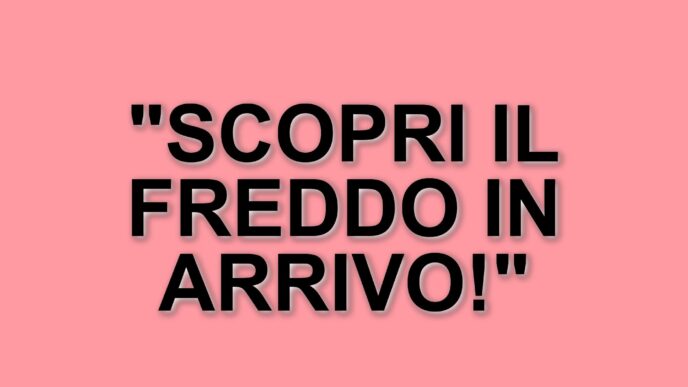 Maltempo e freddo invernale: la situazione attuale in Toscana e Emilia Romagna