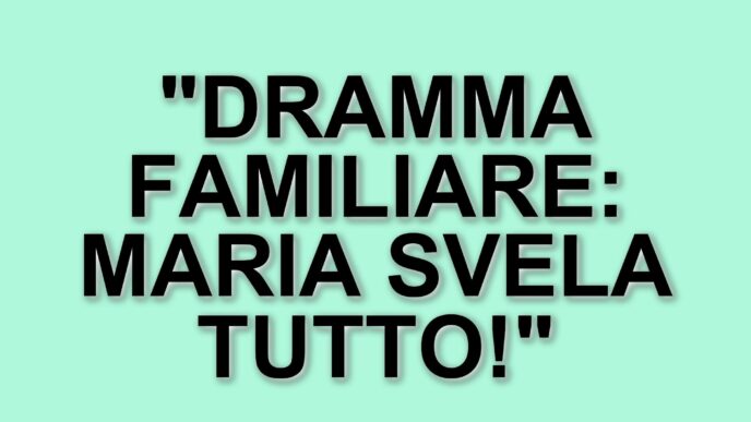 Maria De Filippi affronta il dramma familiare a C’è posta per Te: il caso di Fabiola e Giovanni