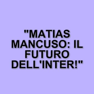 Matias Mancuso: il giovane talento dell'Inter si allena con la Nazionale di Luciano Spalletti