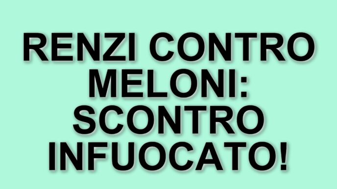 Matteo Renzi attacca Giorgia Meloni in Aula al Senato: il confronto politico si fa acceso